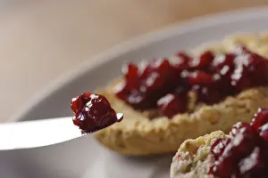Breakfast Treats Stampe: Jam on a bread knife