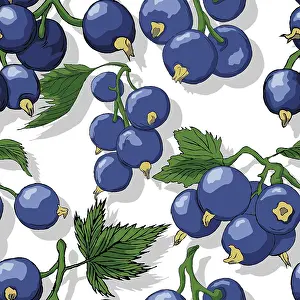 Slimming Diet Inspiration Stampe: Jostaberries repeating pattern