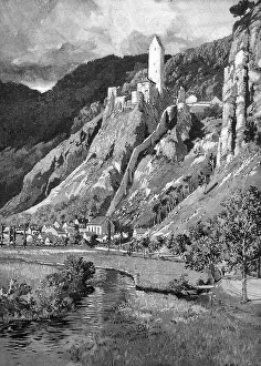Bavaria Historical Image Stampe: Kipfenberg and the Devil's Wall