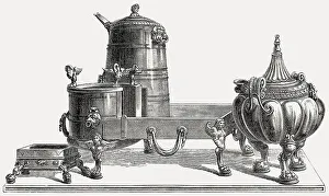 Strumenti da cucina in epoca romana antica.