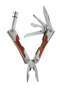 Plain Colored Background Cutout Stampe: Knife with tools on a white background