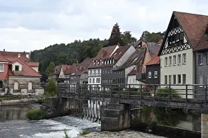 Immagini datate 6 agosto 2024: Kronach print panorama old town