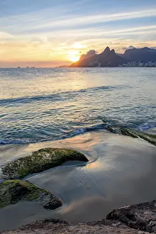 Rio De Janeiro Beaches Stampe: Landscape of the beaches of Arpoador