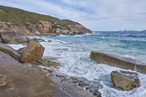 Victoria Australia Coastline Stampe: Landscape of Squeaky Beach in spring