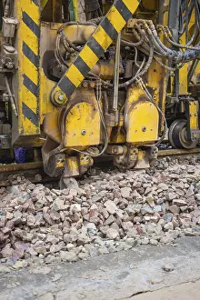 European Construction Work Stampe: Large construction machine in use