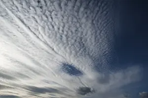 Cloud Formations In Daylight Stampe: Large fluffy clouds, altocumulus