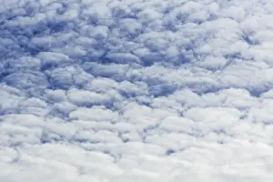 Cloudy Atmosphere Photos Stampe: Large fluffy clouds, altocumulus