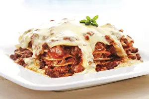 Food Studio Background Stampe: Lasagna