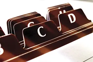 Office Stationery Stampe: Lettered file tabs