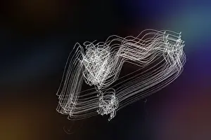 Long Exposure Road Traffic Stampe: Light traces, patterns