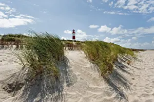 Lighthouse Germany Stampe: Lighthouse with blue sky at Ellenbogen