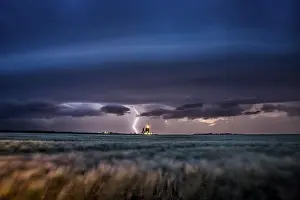Saskatchewan Summer Storms Stampe: Lightning Storm Clouds Canada Saskatchewan Dramatic Summer