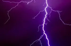 Stormy Atmosphere Europe Stampe: Lightning during a thunderstorm