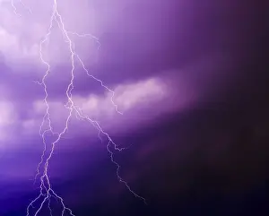 Thunderstorm Germany Stampe: Lightning during a thunderstorm