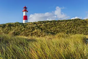 Deserted German Island Stampe: The Lister lighthouse at Ellenbogen