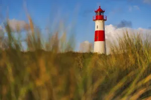 Lister Lighthouse Stampe: The Lister lighthouse at Ellenbogen