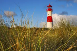 German Lighthouse Tower Stampe: The Lister lighthouse at Ellenbogen