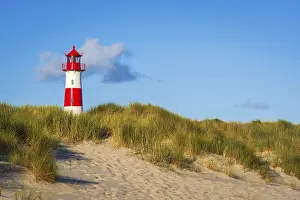 Lister Lighthouse Stampe: The Lister lighthouse at Ellenbogen