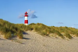 North Sea Coast Landscape Stampe: The Lister lighthouse at Ellenbogen