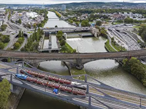 Stuttgart 21 Project Stampe: Load test on the Neckar Bridge