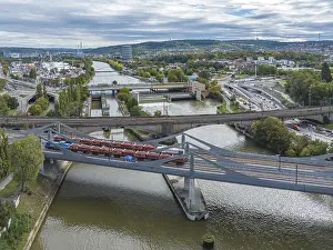 Stuttgart 21 Project Stampe: Load test on the Neckar Bridge