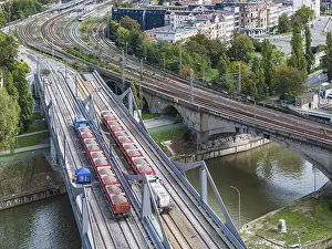 Stuttgart 21 Project Stampe: Load test on the Neckar Bridge