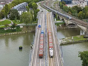 Stuttgart 21 Project Stampe: Load test on the Neckar Bridge