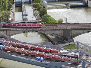 Stuttgart 21 Project Stampe: Load test on the Neckar Bridge