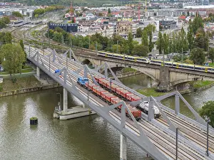 Stuttgart 21 Project Stampe: Load test on the Neckar Bridge