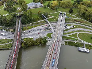 Stuttgart 21 Project Stampe: Load test on the Neckar Bridge