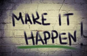 Stampe di Arte Astratta Stampe: Make happen print