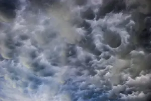 Mammatus Clouds Stampe: Mammatus clouds, dramatic cloud atmosphere