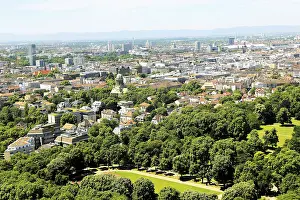 View From Above Germany Stampe: Mannheim from above