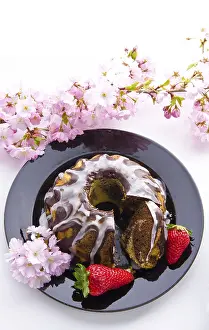Sweet Cherry Treats Stampe: Marble cake with cherries