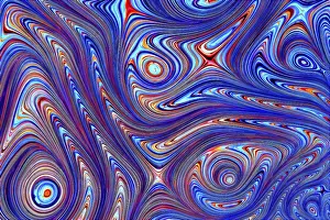 Fractal Geometry Stampe: Marble texture - abstract computer-generated image
