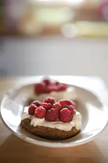 Raspberry Dessert Stampe: Mascapone and raspberry cake