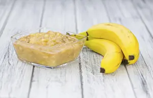 Appetizing Desserts Stampe: Mashed Bananas (selective focus)