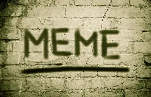 Symbolic Picture Meaning Stampe: Meme Concept