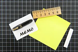 Educational Institution Equipment Stampe: Memo board for technical notes or school