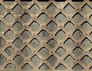 Metal Surface Texture Stampe: Metal surface as a background texture pattern