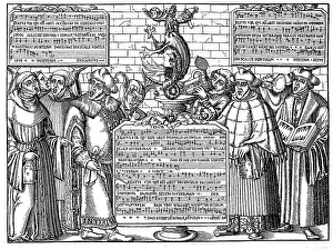 Central Europe Depiction Stampe: Mockery of the Interim, Leipzig Article