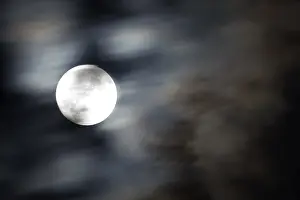 Full Moon Night Sky Stampe: Full moon