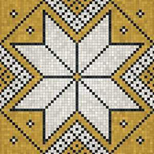 Ceramic Floor Tiles Stampe: Mosaic tiles background, seamless vector pattern