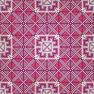 Abstract Ceramic Tiles Stampe: Mosaic tiles background, seamless vector pattern