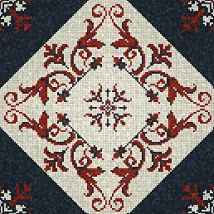 Abstract Ceramic Tiles Stampe: Mosaic tiles background, seamless vector pattern