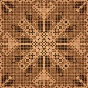 Baroque Interior Decoration Stampe: Mosaic tiles background, seamless vector pattern