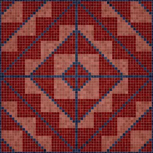 Abstract Mosaic Artwork Stampe: Mosaic tiles background, seamless vector pattern