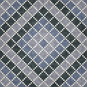 Baroque Interior Decoration Stampe: Mosaic tiles background, seamless vector pattern