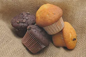 Empty Bakery Products Display Stampe: Muffins