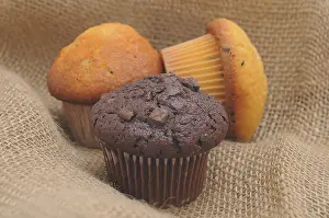 Studio Background Cuisine Photos Stampe: Muffins
